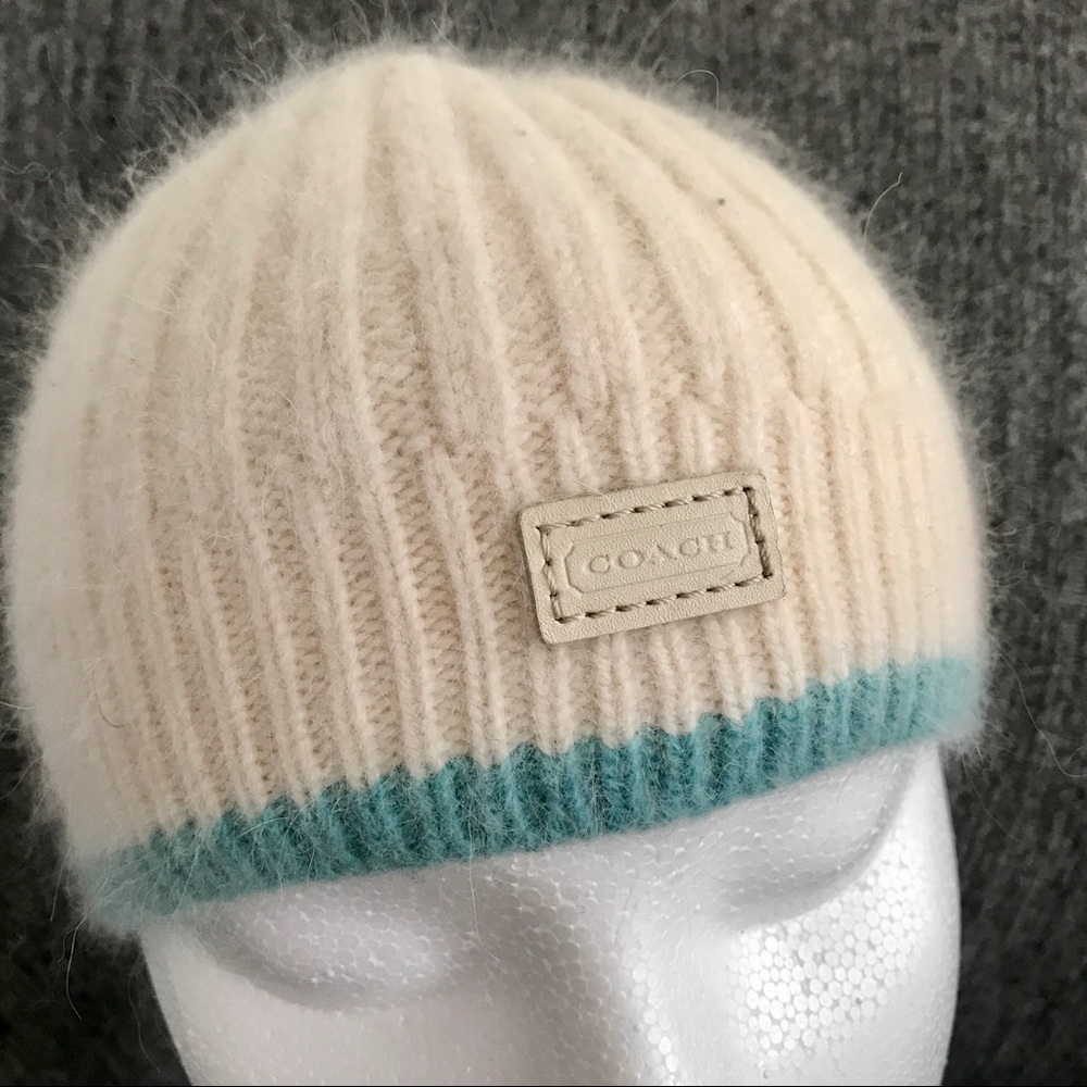 Coach child’s cap beanie angora cashmere